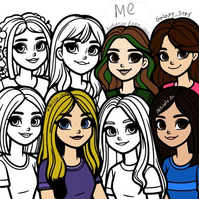 a group of teenage girls