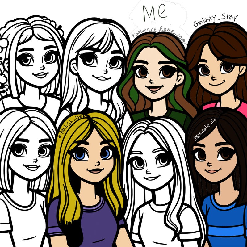 a group of teenage girls