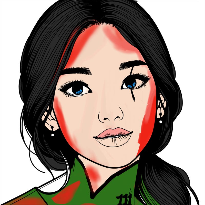 beautiful realistic asian woman