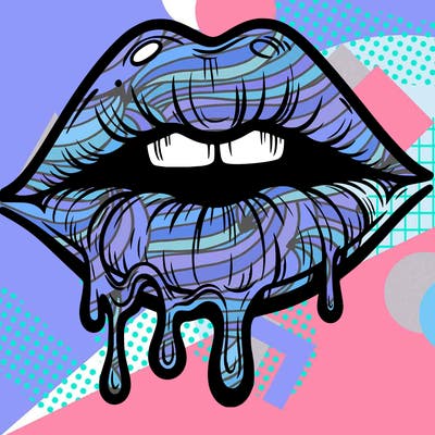 lips that look realistic and drip