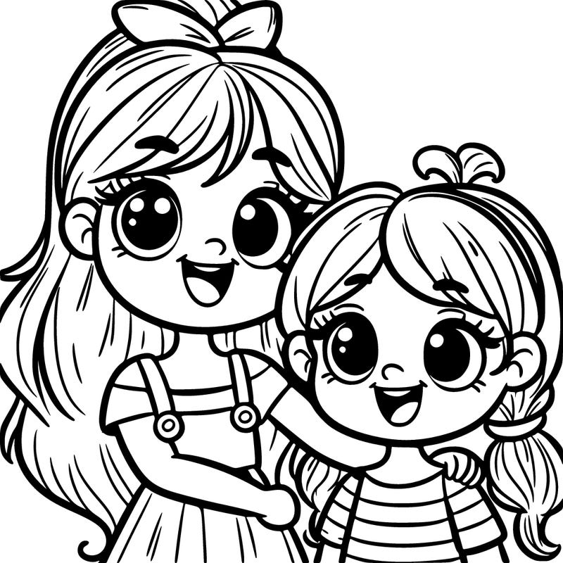 big sister and little sister best friends