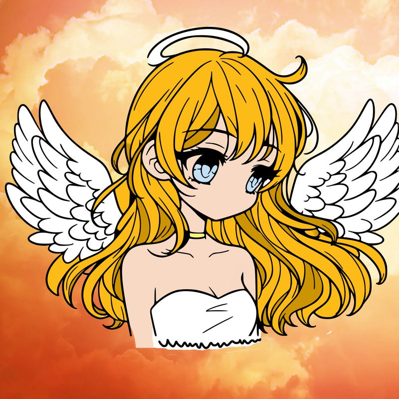 a girl with wings realistic