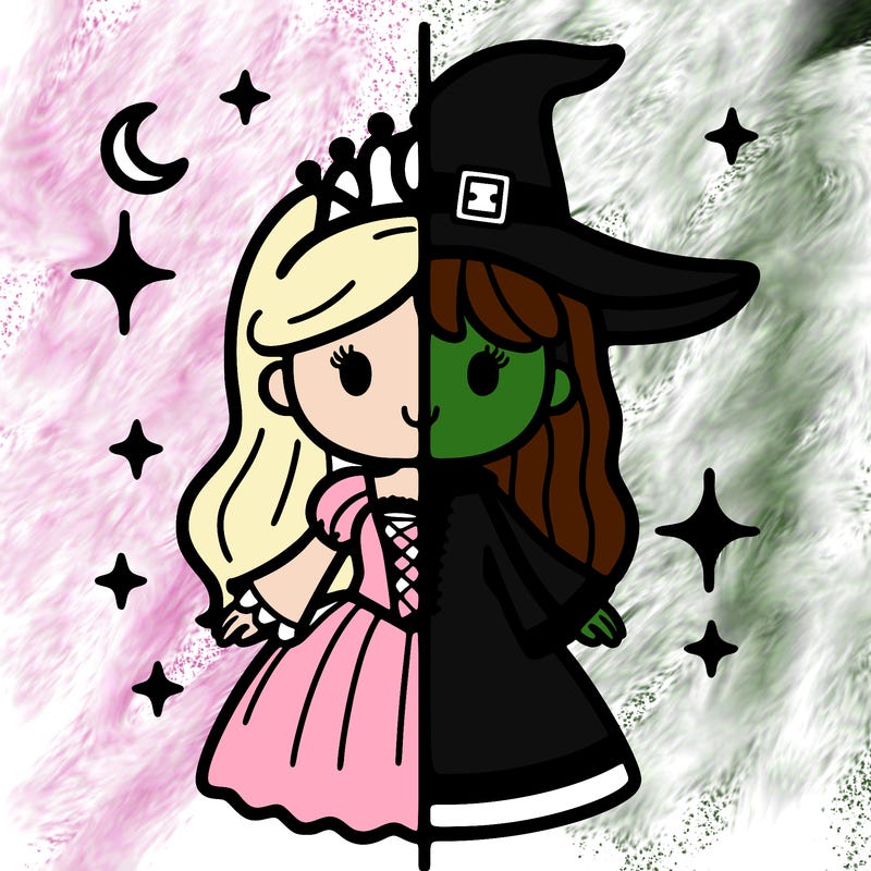 split princess and witch