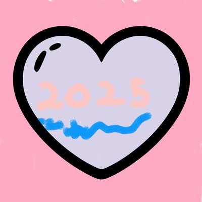 a blank heart