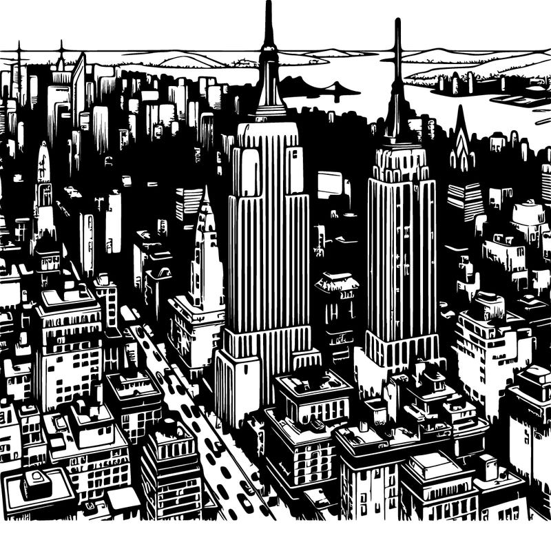 a very hard realistic new york city