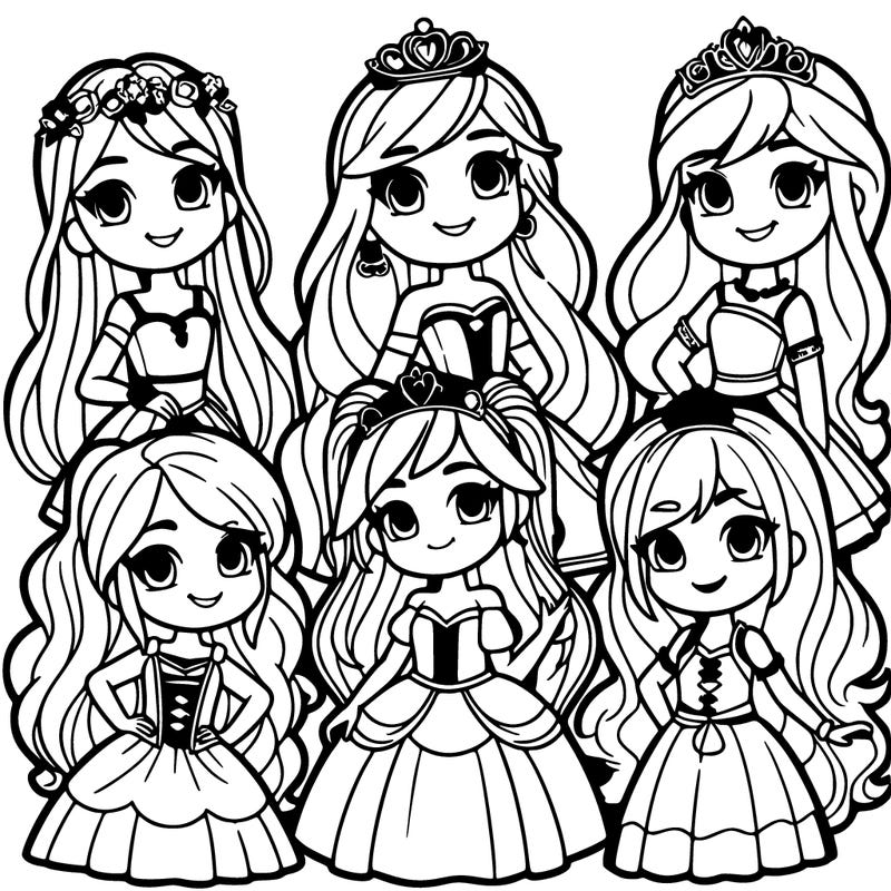 5 teenage princesses