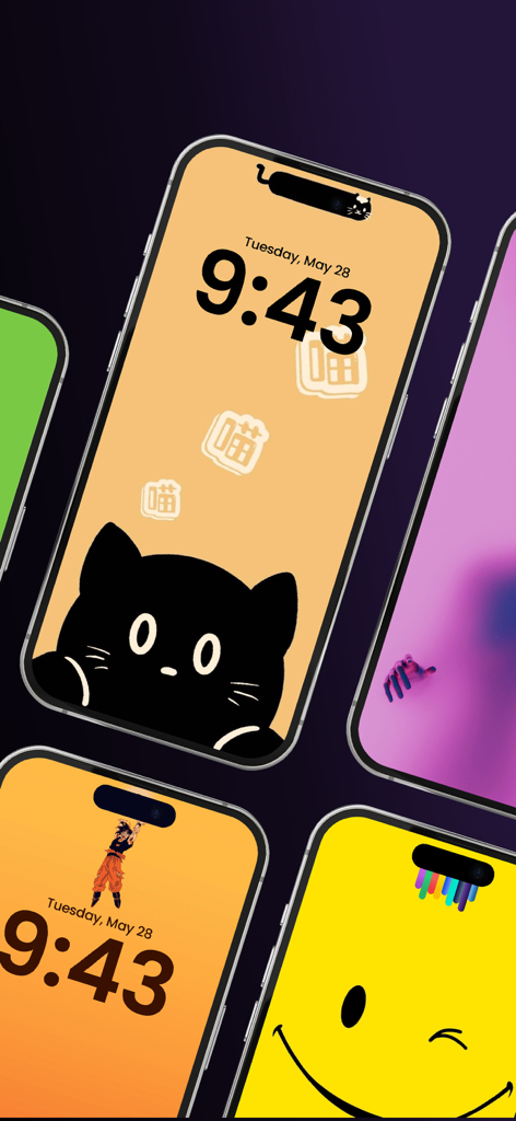 Wallpapers 26 & Dynamic Island - Various creative iPhone wallpapers that integrate with the Dynamic Island feature