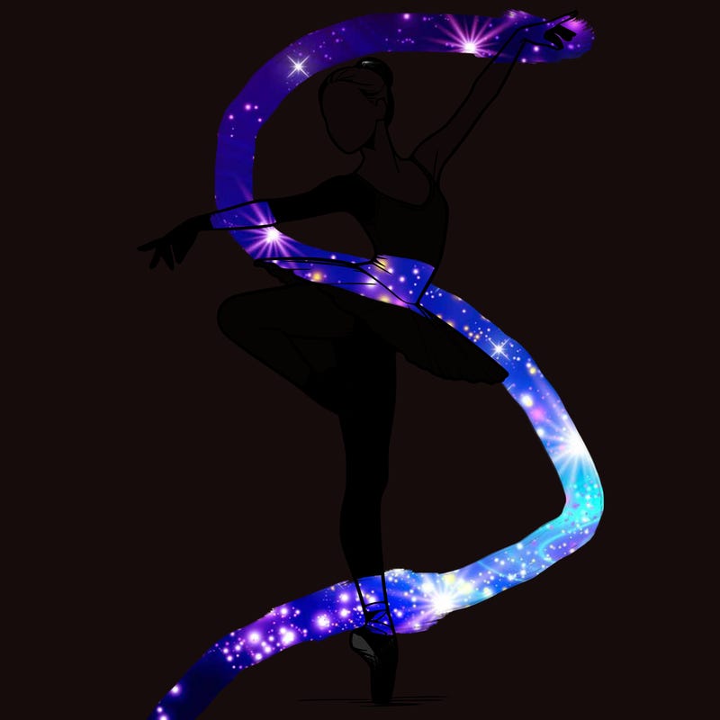 realistic person doing ballet