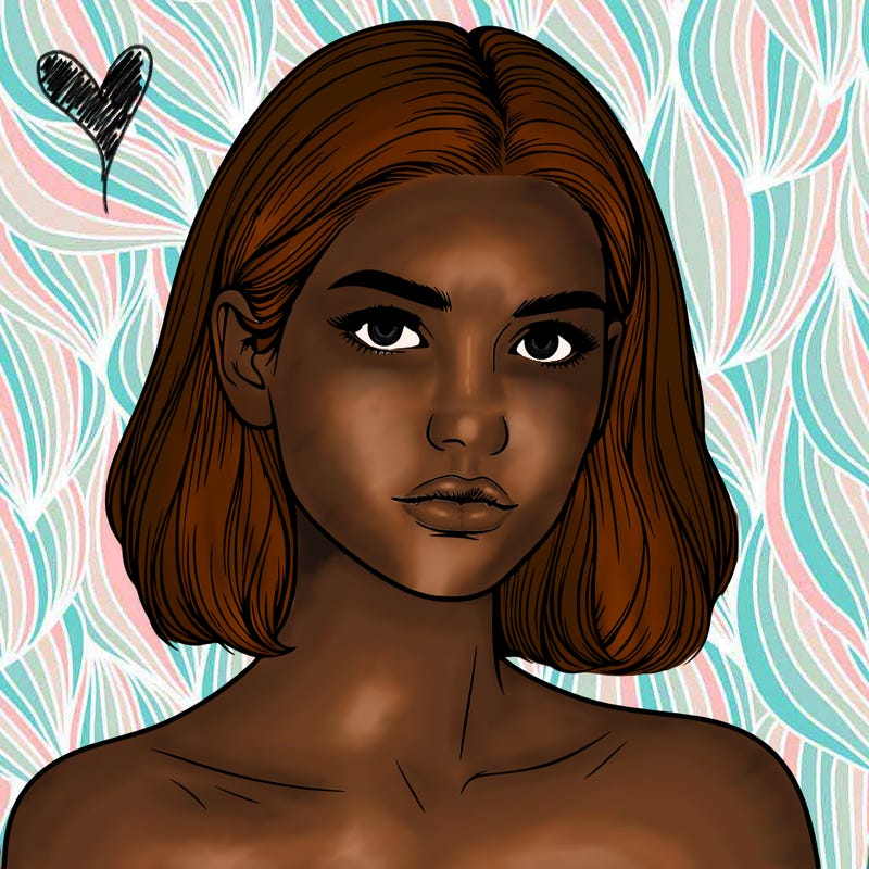 realistic portrait of woman