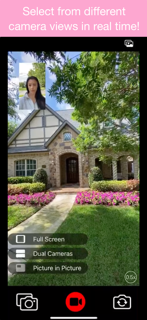 DUBL Pro - Real estate house tour using DUBL Pro dual camera picture in picture mode