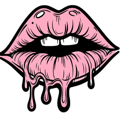 lips that look realistic and drip