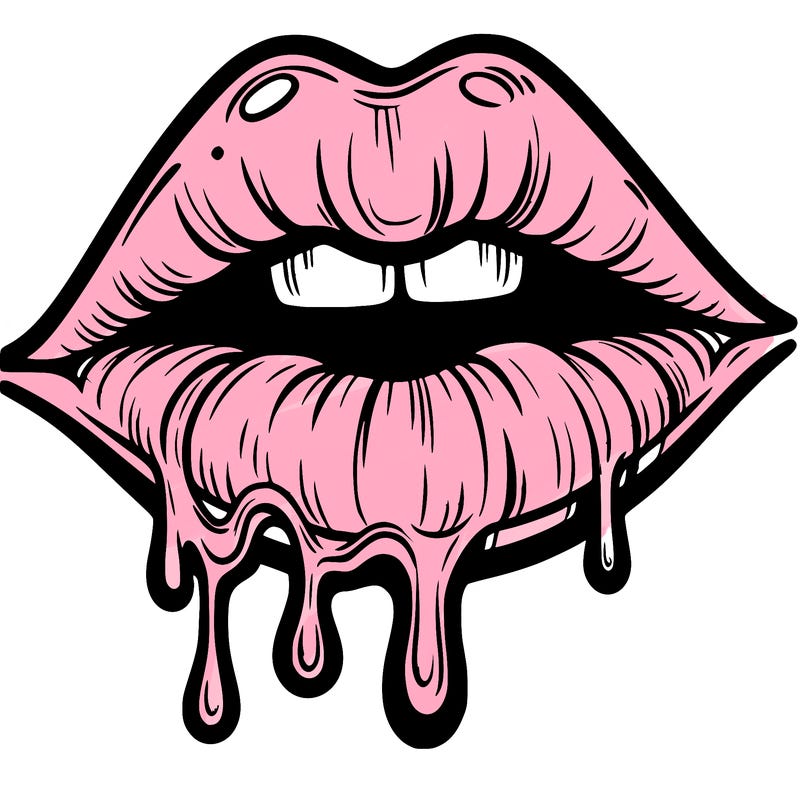 lips that look realistic and drip