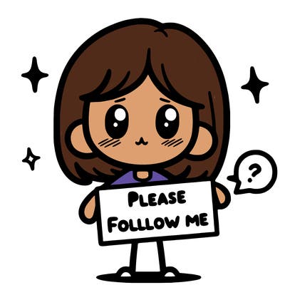 please follow me