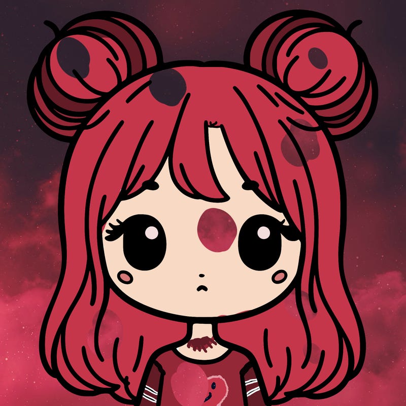 girl with buns on the top of her head