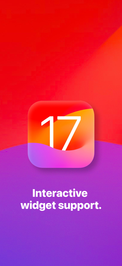 Reminder Widget by Mindr - Mindr 앱, iOS 17 대화형 위젯 지원 홍보
