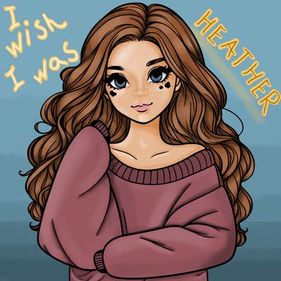 a beautiful girl in a big sweatshirt