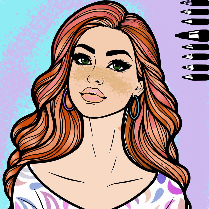 realistic beautiful woman