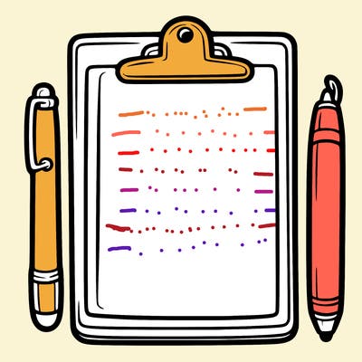 blank clip board with pen