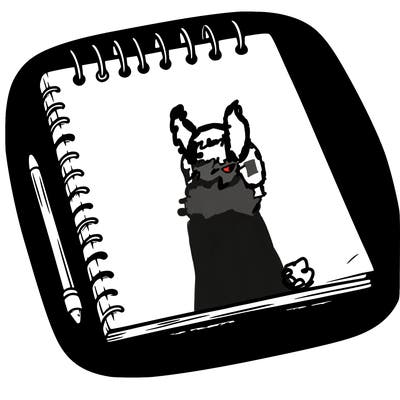 a blank sketch pad