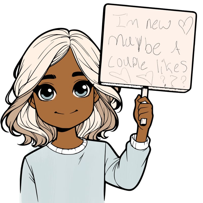 realistic girl holding up a sign