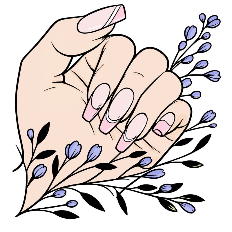 nails with french tip