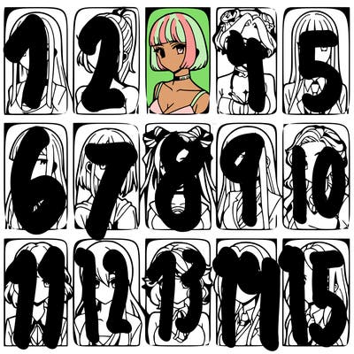 girls that look diffrent anime