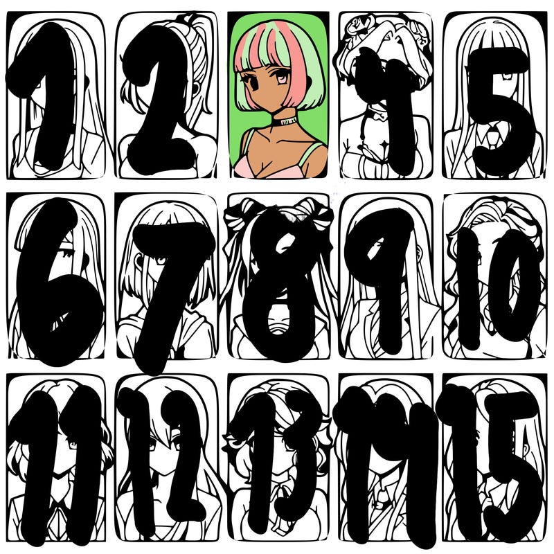 girls that look diffrent anime