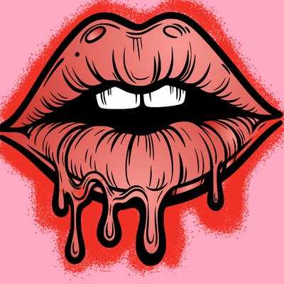 lips that look realistic and drip