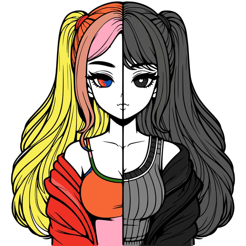 realistic girl split