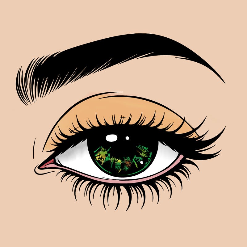 eye closed realistic