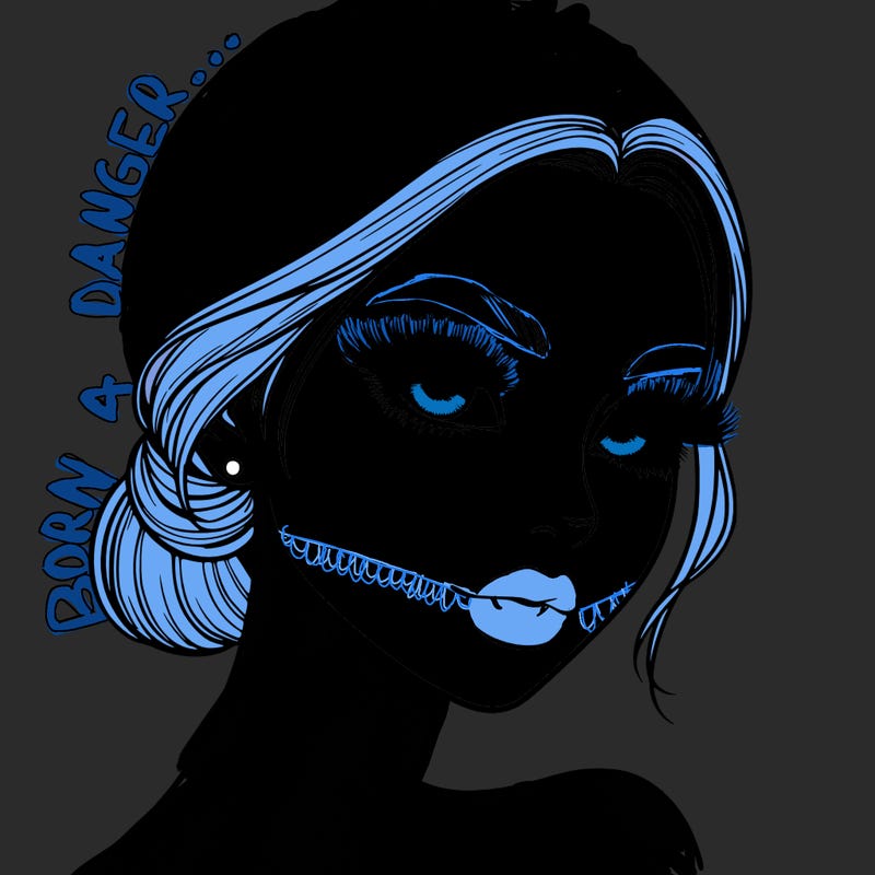 realistic girl with lashes