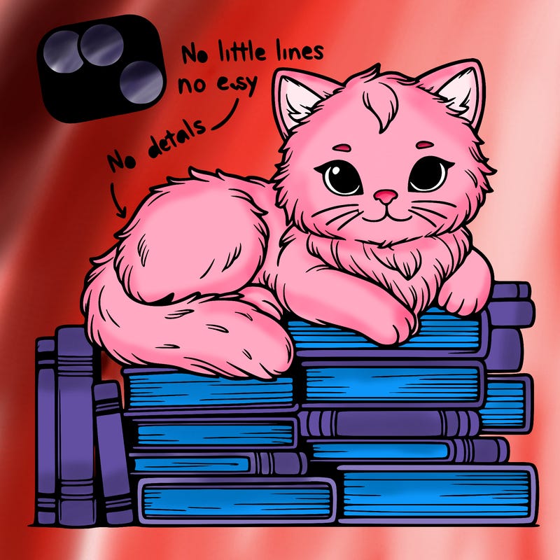 a cat on books