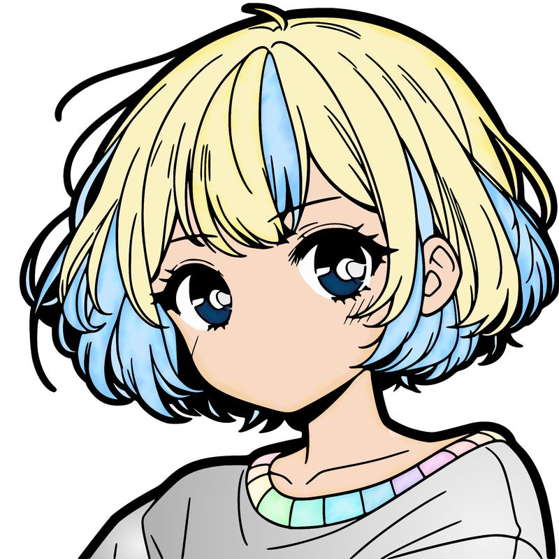 cool anime girl with short hair