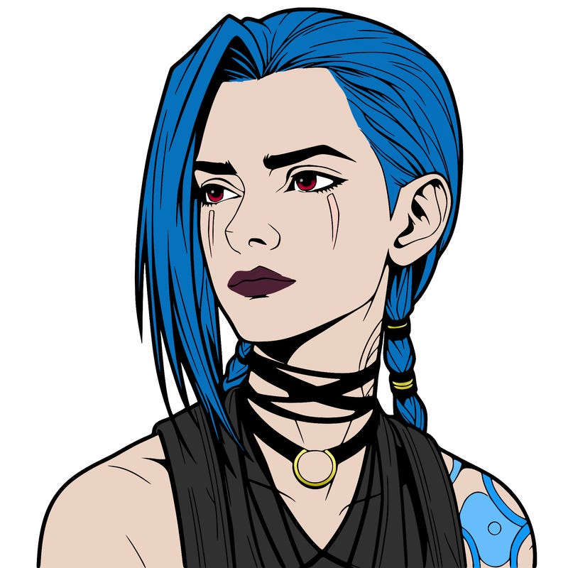 jinx from arcane realistic