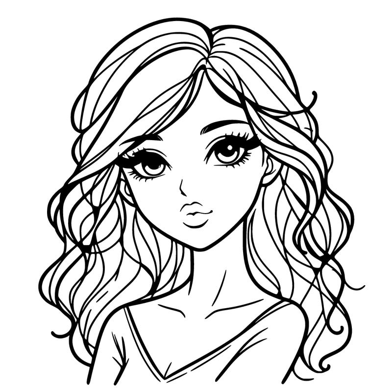 a beautiful lady with cute lips