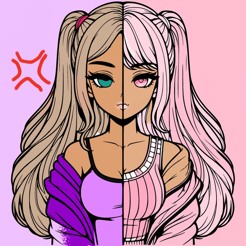 realistic girl split