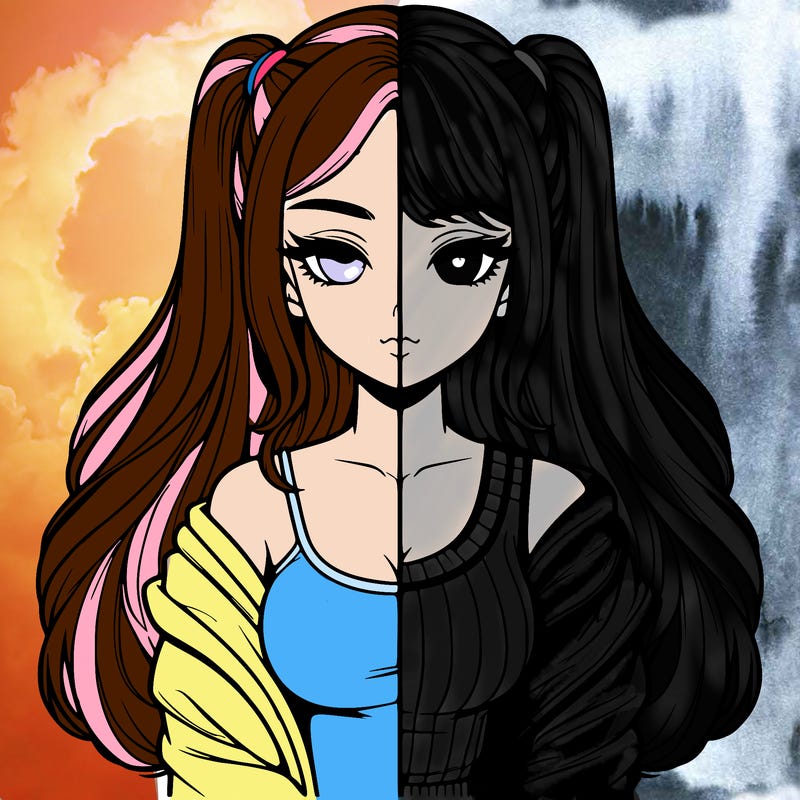 realistic girl split