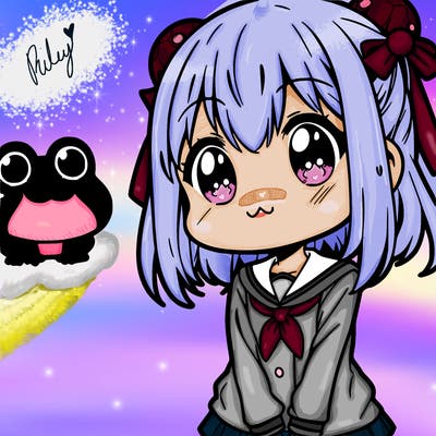 anime frog girl