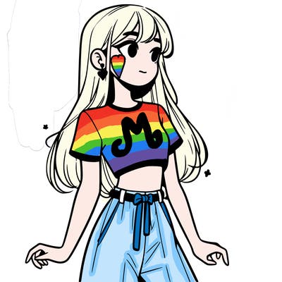 girl in a cute crop top