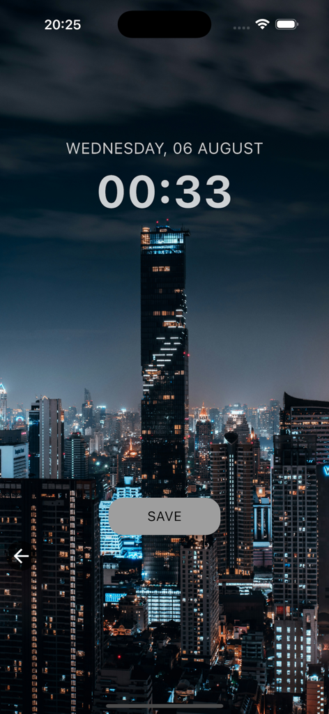 Urban Cityscape Wallpaper HD - Fondo de pantalla de alta definición en modo oscuro que muestra un horizonte urbano moderno por la noche con un rascacielos prominente