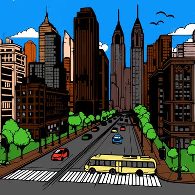 beautiful realistic city