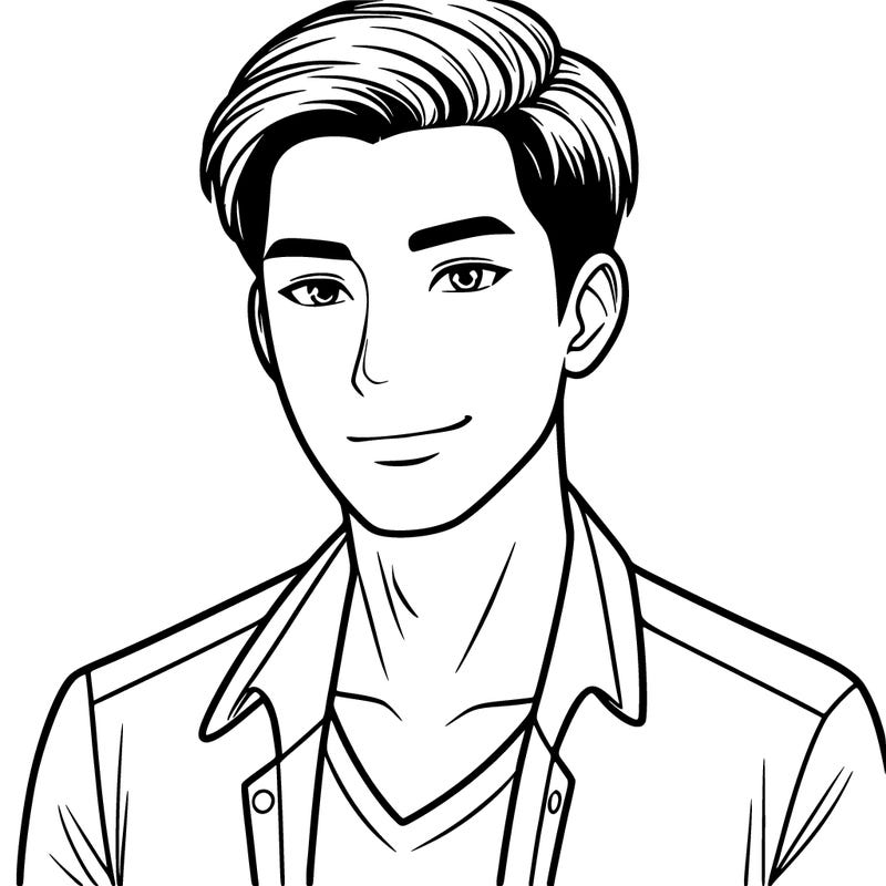 a attractive asian man