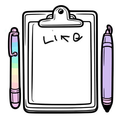 blank clip board with pen