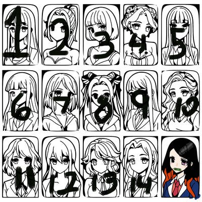 girls that look diffrent anime