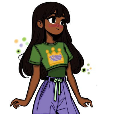 girl in a cute crop top