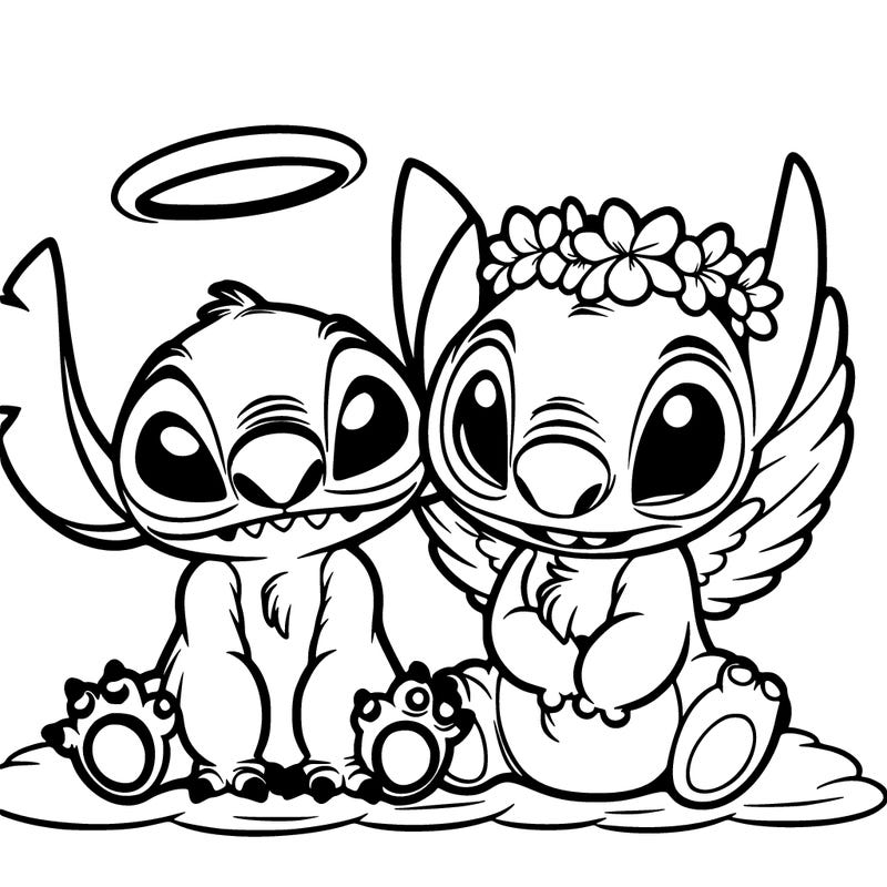 stitch and angel