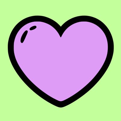 a blank heart
