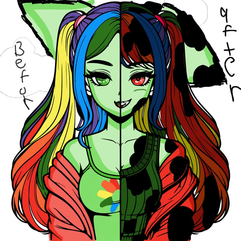 realistic girl split