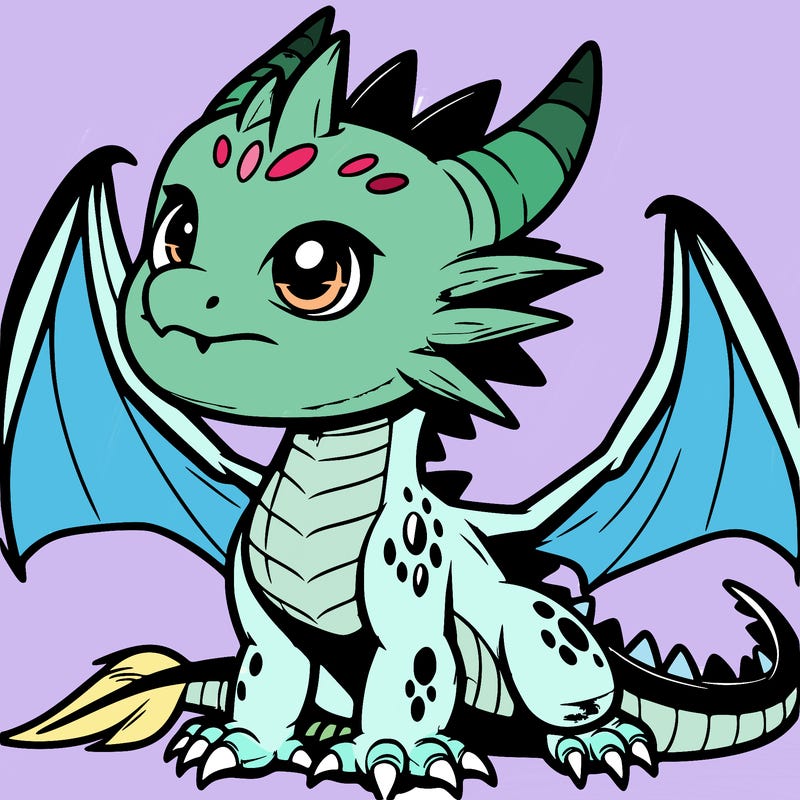 fierce baby night dragon