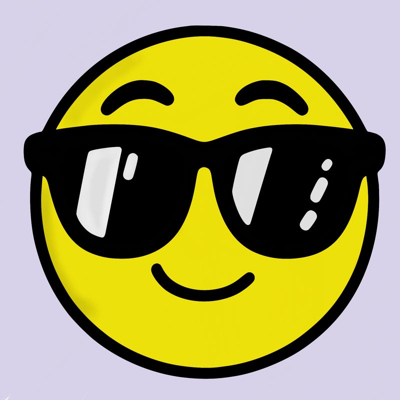emoji with sunglasses